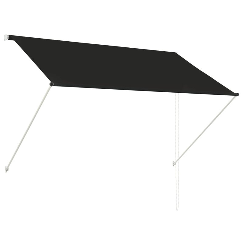 Arlmont & Co. Retractable Awning with Bradde Chain Sunshade Shelter for